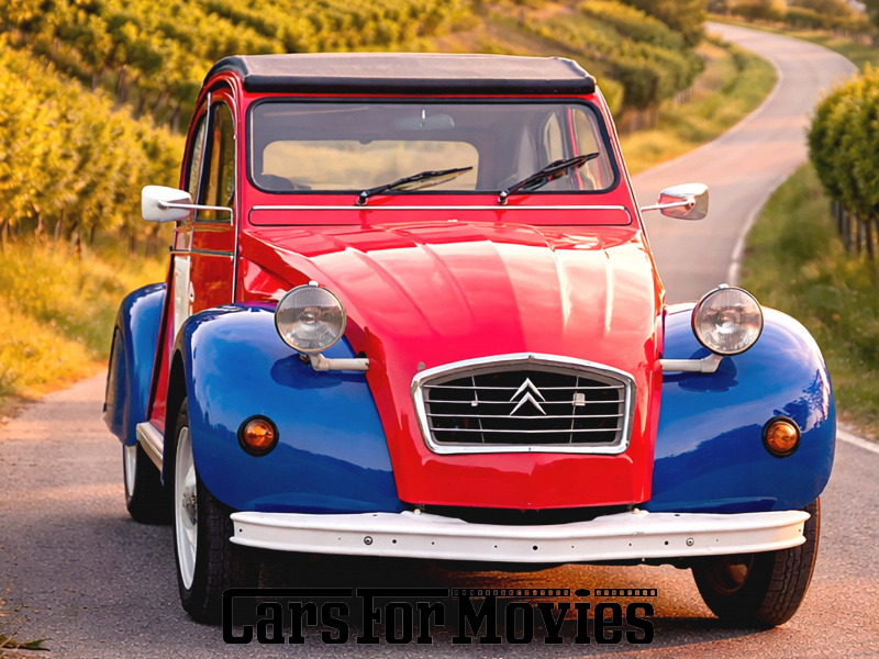 CarsForMovies | Citroen 2 CV Ente 1988 Frankreich Rot Grau Zivilfahrzeug Cabrio Bayern 7615 